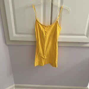 Bozzolo Women's Yellow Tank Top Blouse Size M – Casual Sleeveless Top